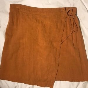 A-line Rusty Mustard Skirt